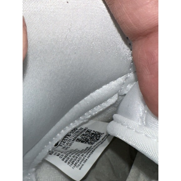 DMG Box Nike Dunk High 'Silver Glitter Swoosh' White Sneakers, Wmn 10 FJ4578-100 - Picture 12 of 12